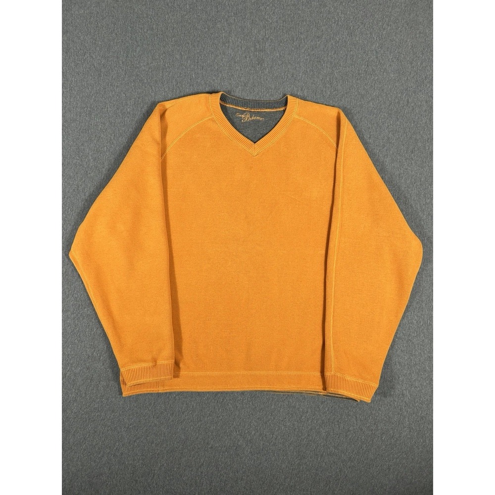 Tommy Bahama Reversible V-Neck Pullover Sweatshirt in Orange 2XL
